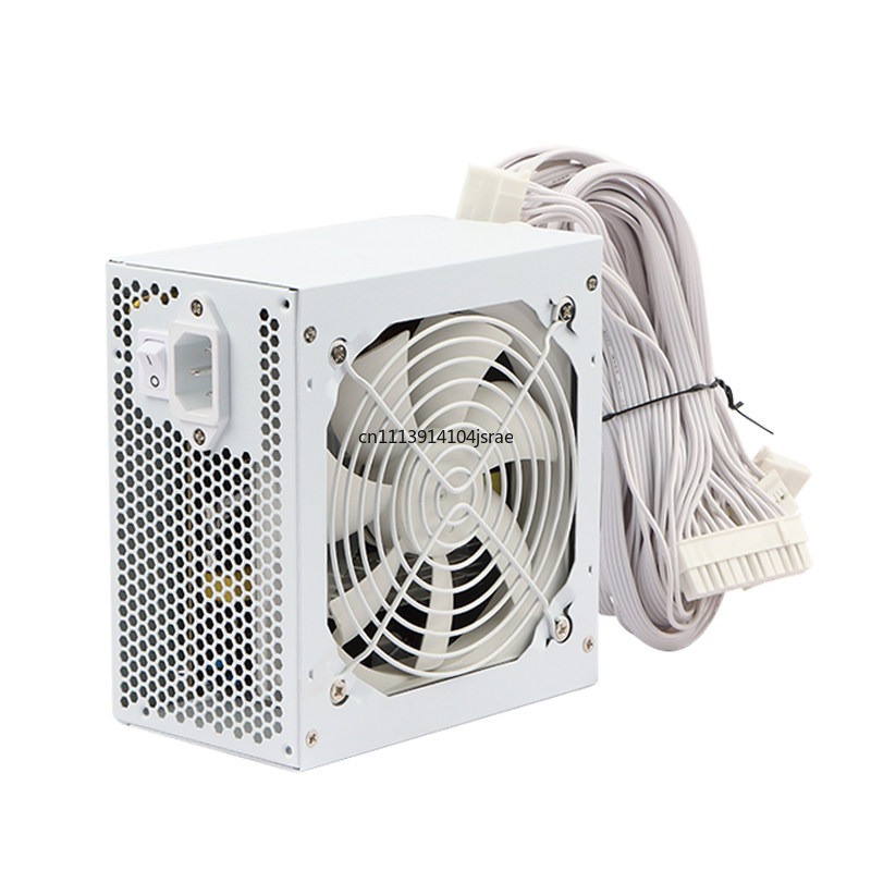 Atx Power Supply - ชุดจ่ายไฟสำหรับคอมพิวเตอร์ ATX สีขาวล้วน กำลังไฟ 600W-650W-750W-850W-950W, ชุดจ่ายไฟสำหรับเดสก์ท็อปที่ทำงานเงียบ