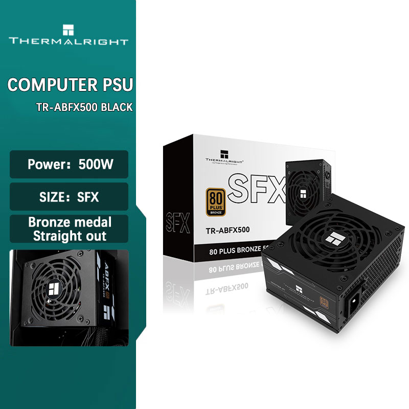Power Supply 650W - Thermalright TR-ABFX500 สีดํา SFX เหรียญทองแดงตรง Mini