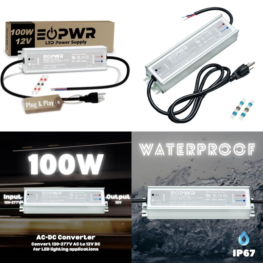 Ac Power Supply - ไดร์เวอร์ LED กันน้ำ IP67 แหล่งจ่ายไฟ AC120-277V