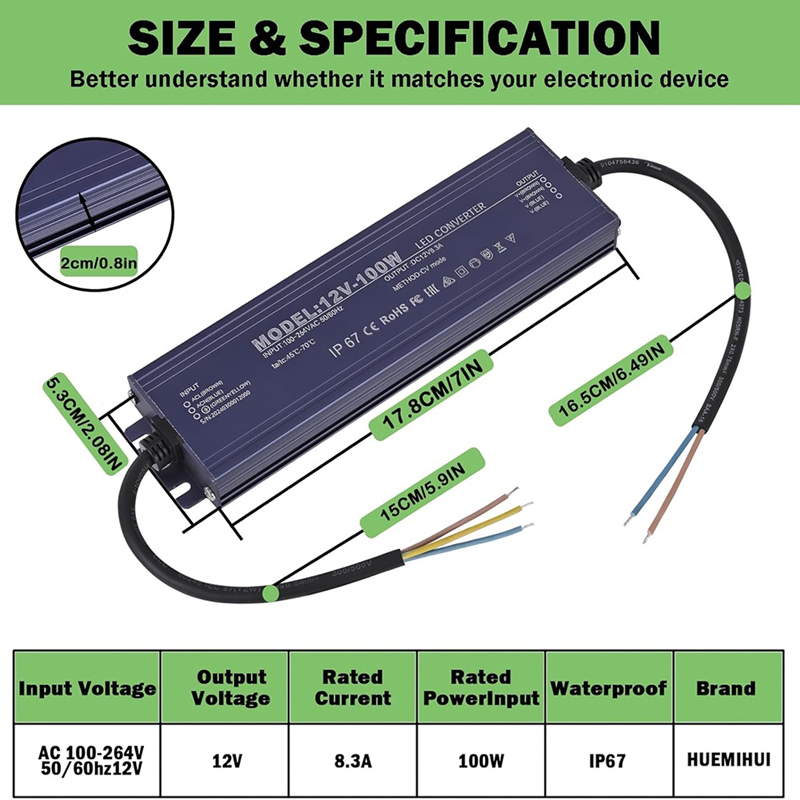 ● แหล่งจ่ายไฟ LED 12V กันน้ำ I - Dc Power Supply 12V บทวิจารณ์และราคา