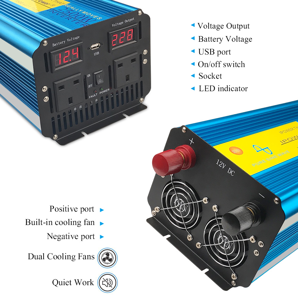 อินเวอร์เตอร์คลื่นไซน์บริสุทธิ - Dc Power Supply 12V บทวิจารณ์และราคา