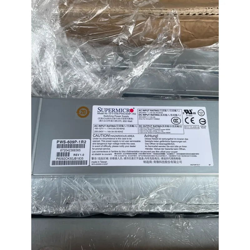 สำหรับ Supermicro PWS-609P-1R2 - Power Supply 650W บทวิจารณ์และราคา