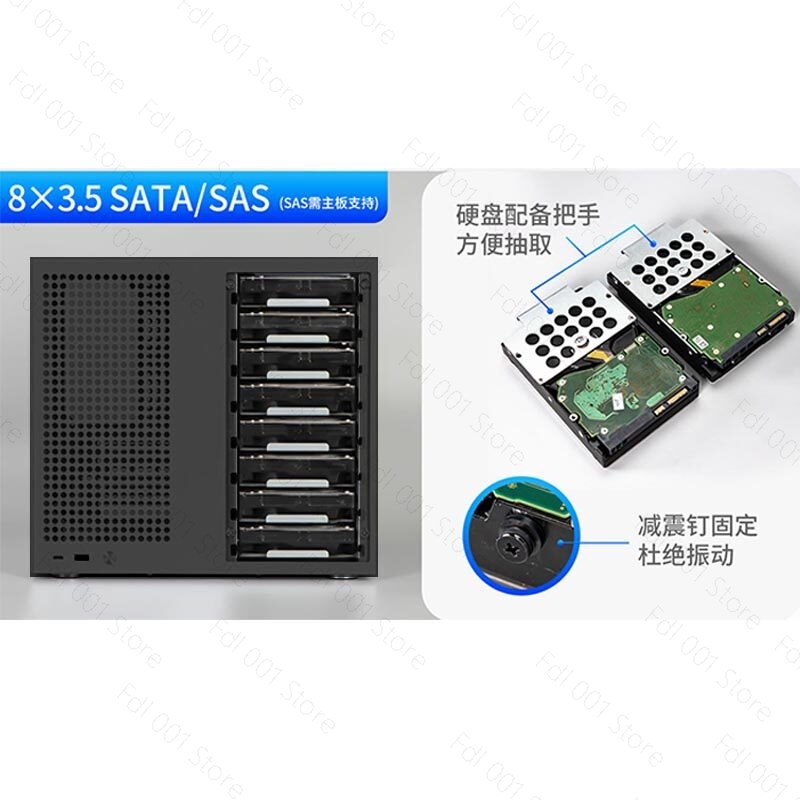 เคส NAS Sagittarius 8 ตำแหน่ง  - Atx Power Supply บทวิจารณ์และราคา