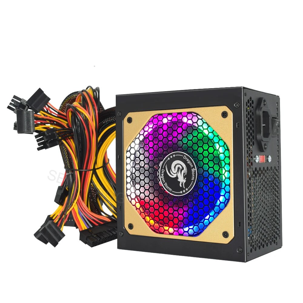 ATX 400W 600W 110-230V RGB 12V - Power Supply 750W บทวิจารณ์และราคา